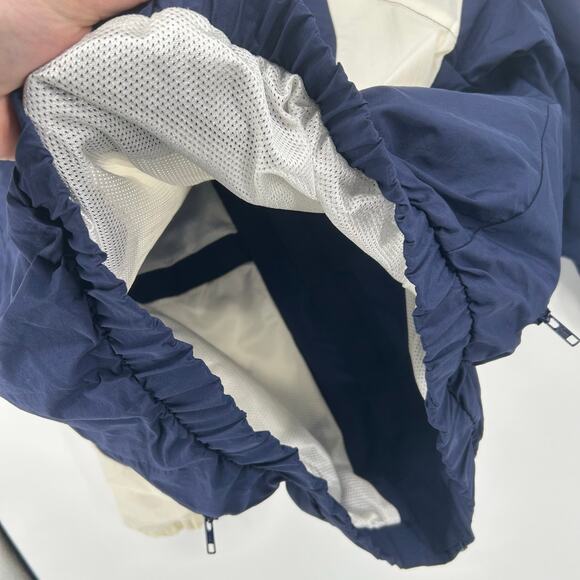 Vintage 90s Converse All star Chuck Taylor Men's L Navy white nylon track jacket - Picture 9 of 10